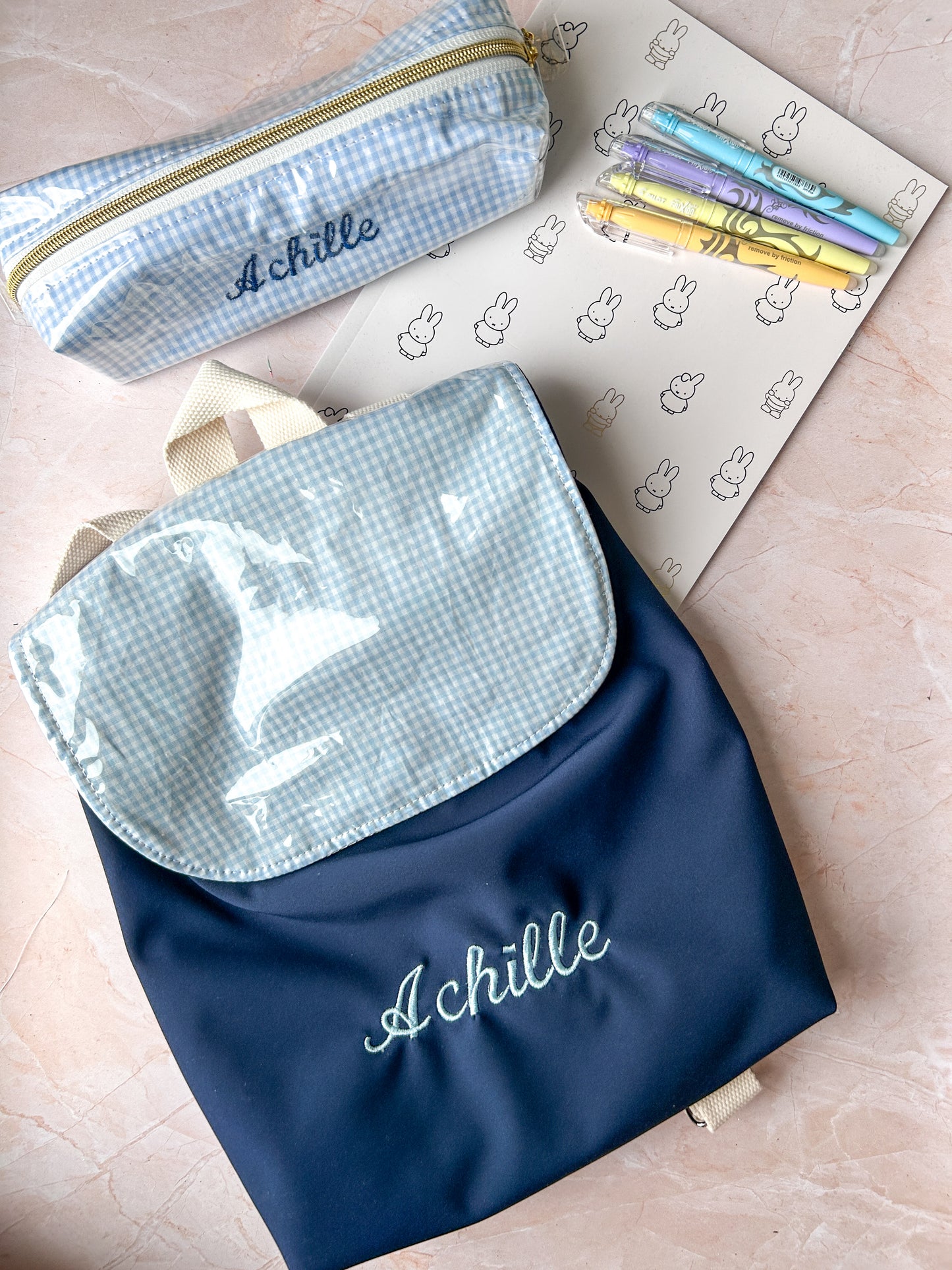 Sac à dos crèche/maternelle vichy