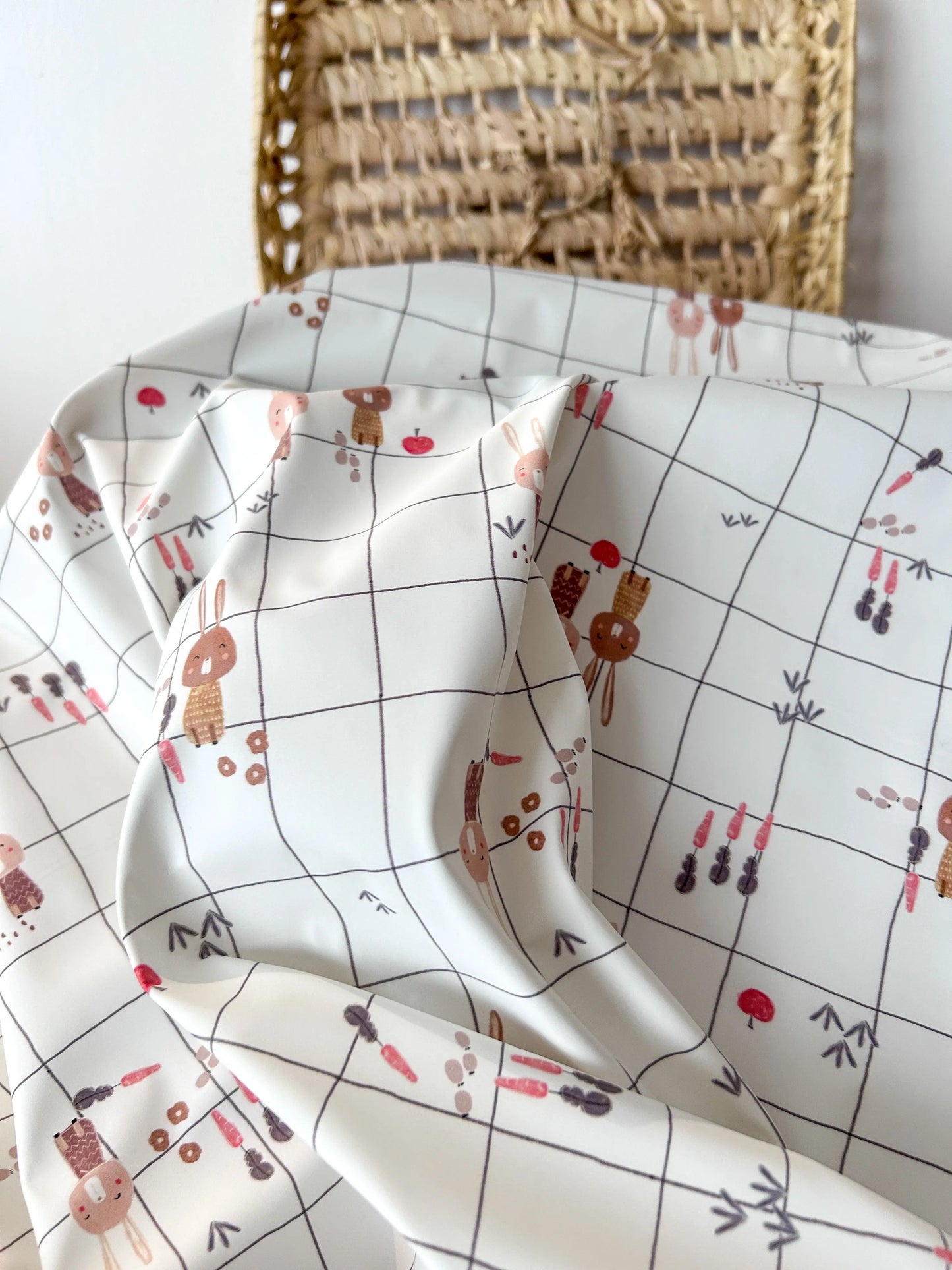 Tissu imperméable imprimé Lapins Emilia Fabrics