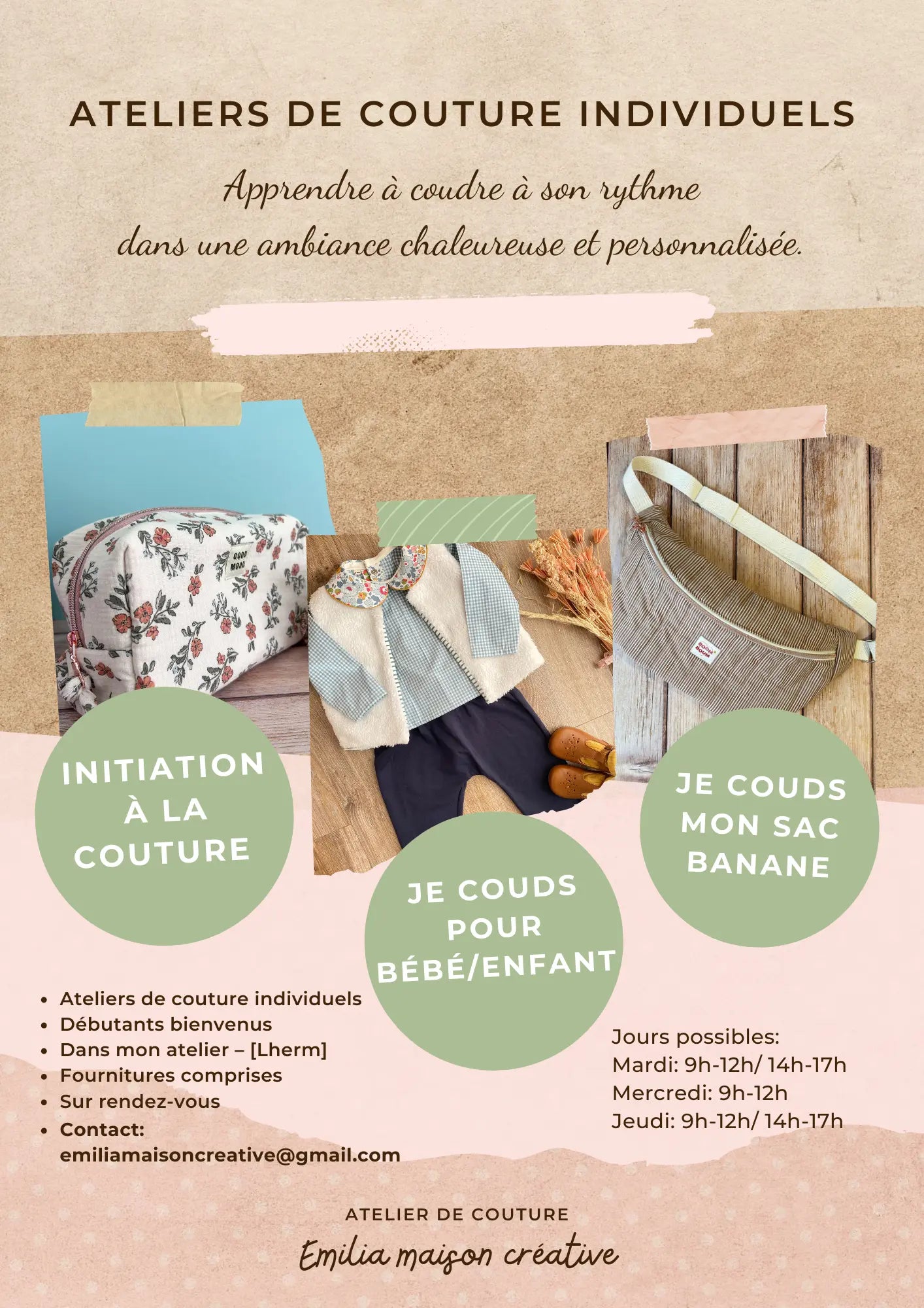 Atelier de couture Emilia Maison créative