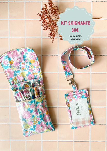 Un kit soignante pratique et coordonné Liberty Emilia Maison créative
