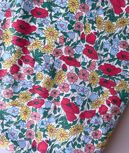 Sac à dos maternelle personnalisé en velours et Liberty – Fait main en France Emilia Maison créative