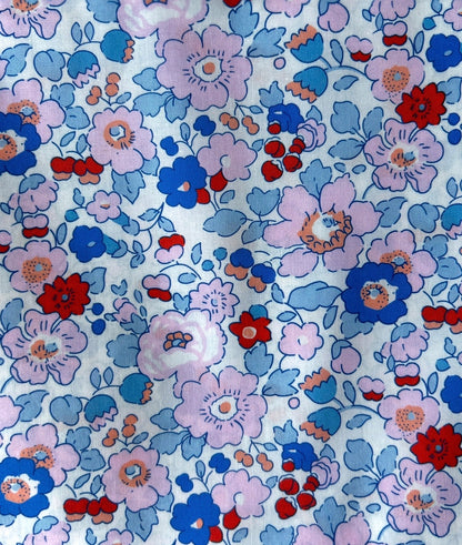 Sac à dos maternelle personnalisé en velours et Liberty – Fait main en France Emilia Maison créative