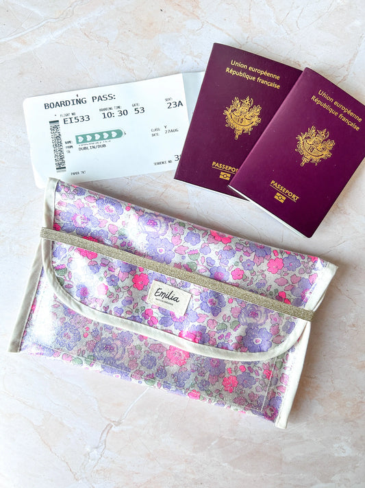 Pochette passeport Liberty Emilia Maison créative