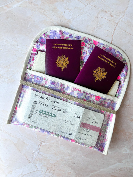 Pochette passeport Liberty Emilia Maison créative