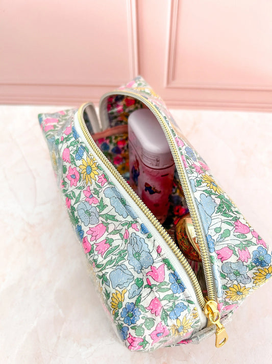 Trousse de toilette Liberty enduit Emilia Maison créative