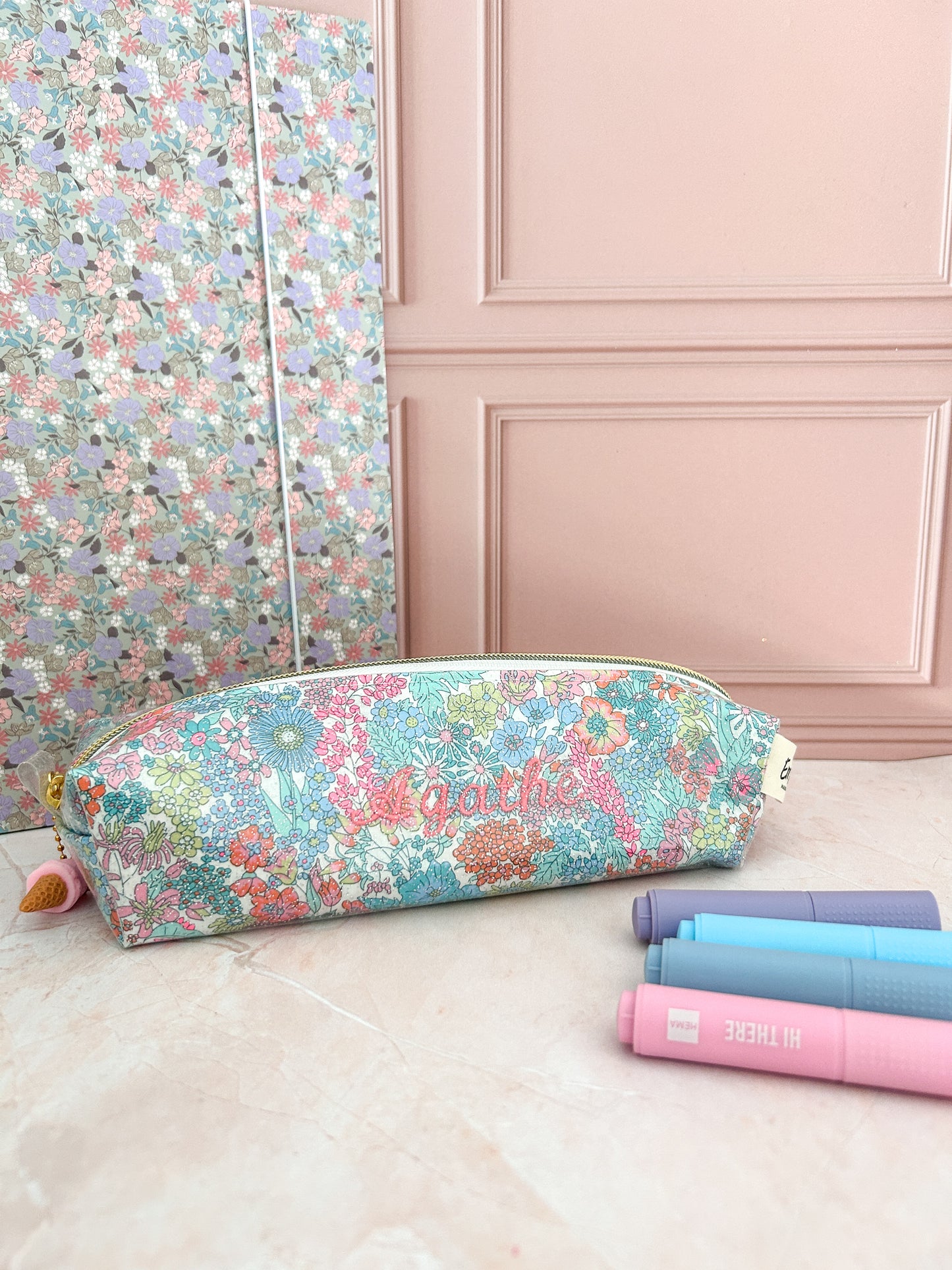 Trousse école Liberty/fleuri