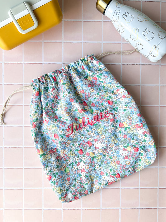 Pochon rangement Liberty/fleuri