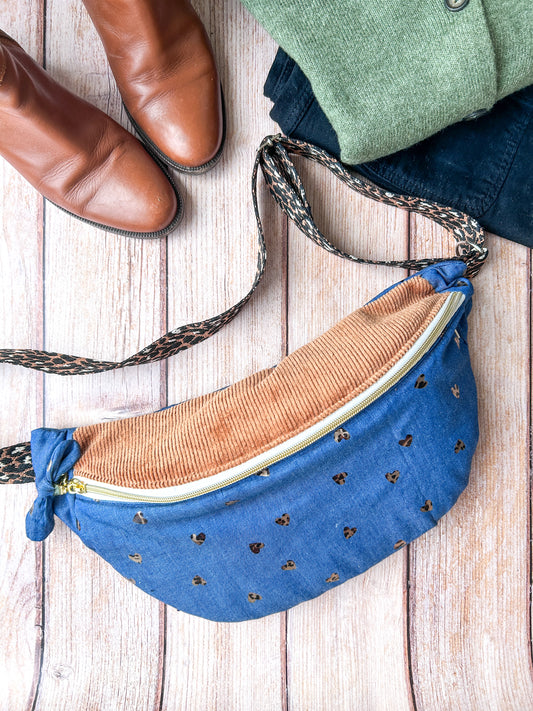 Sac banane léopard