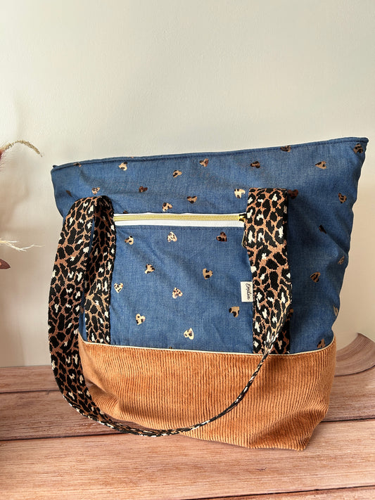 Sac cabas léopard