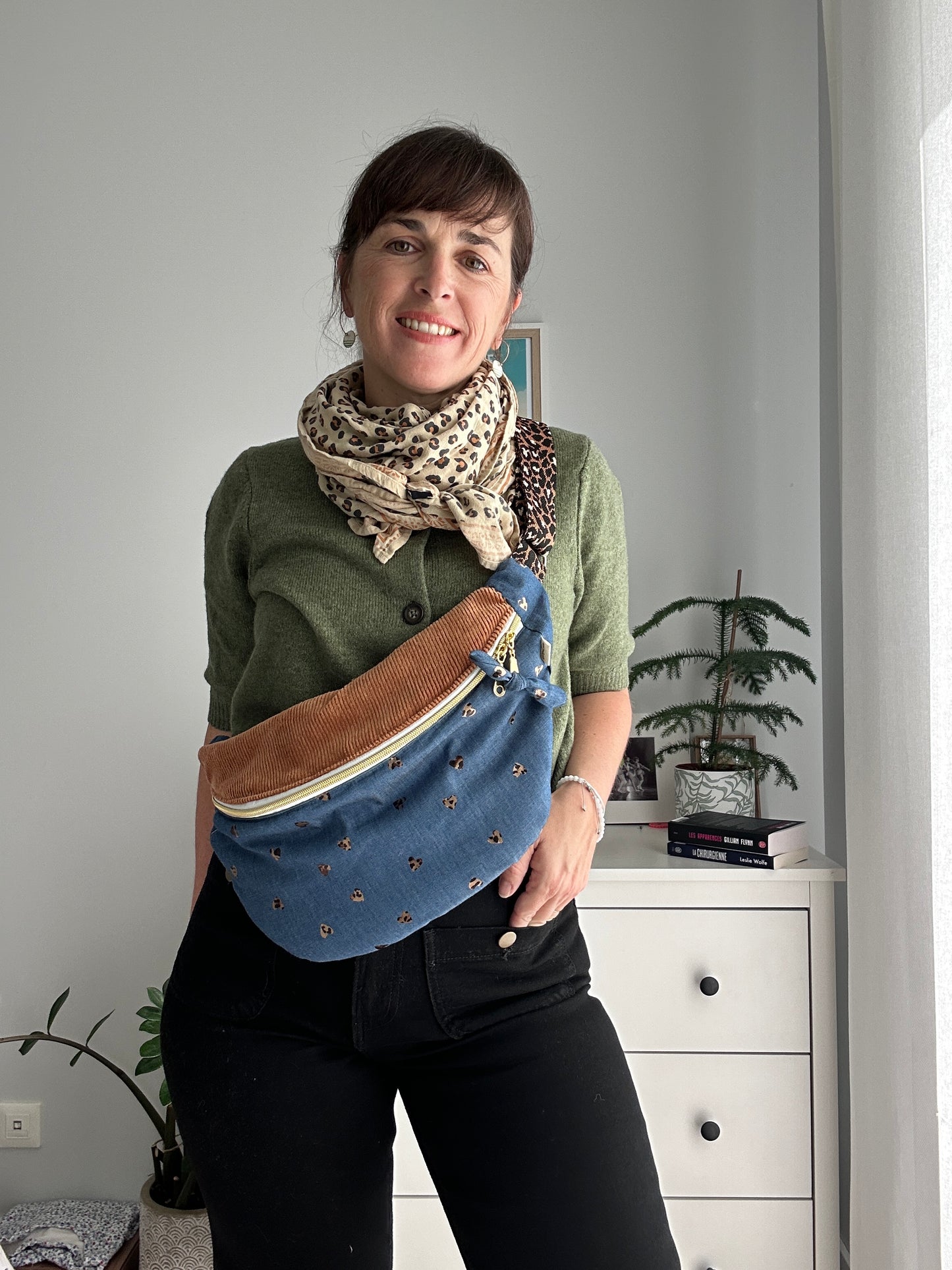 Sac banane léopard