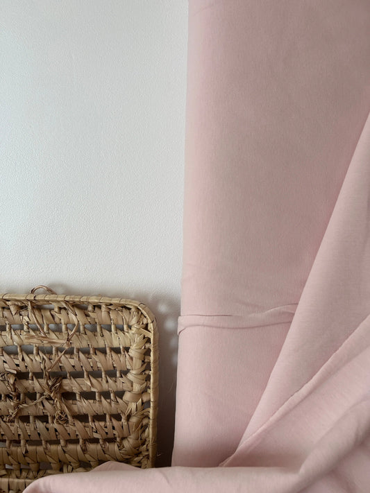 Tissu sweat french terry- coloris nude Emilia Fabrics