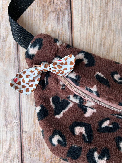 Sac banane moumoute léopard