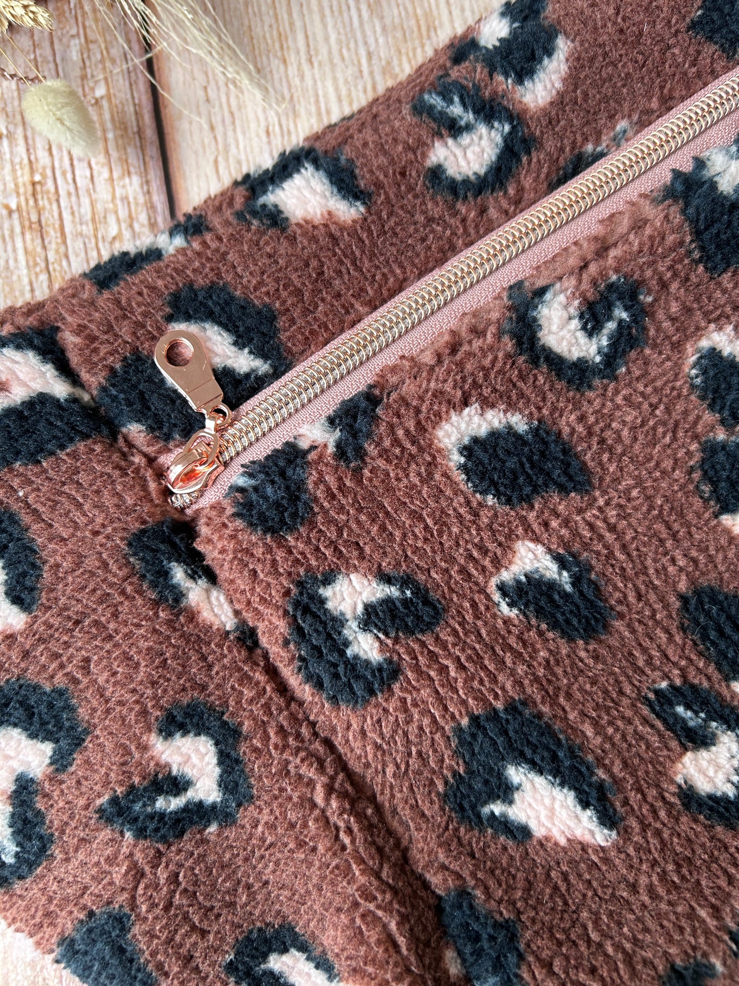 Sac banane moumoute léopard