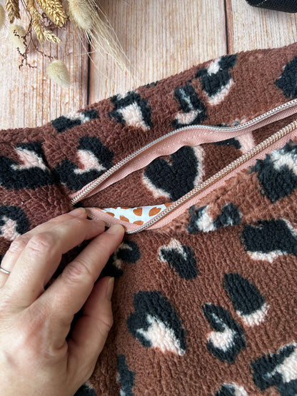 Sac banane moumoute léopard