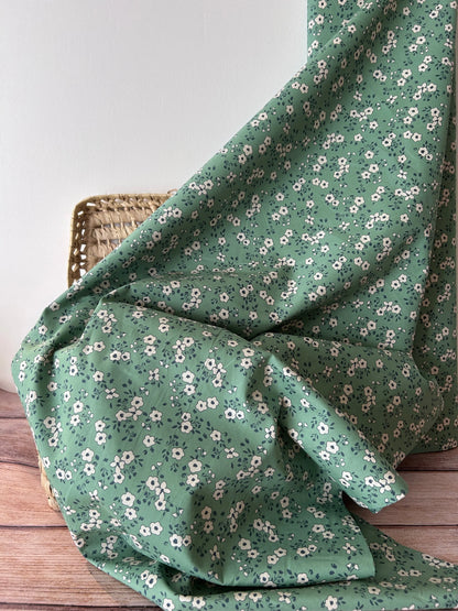 Tissu popeline fleuri Obia Ma boutique
