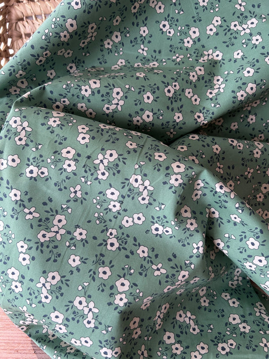 Tissu popeline fleuri Obia Ma boutique