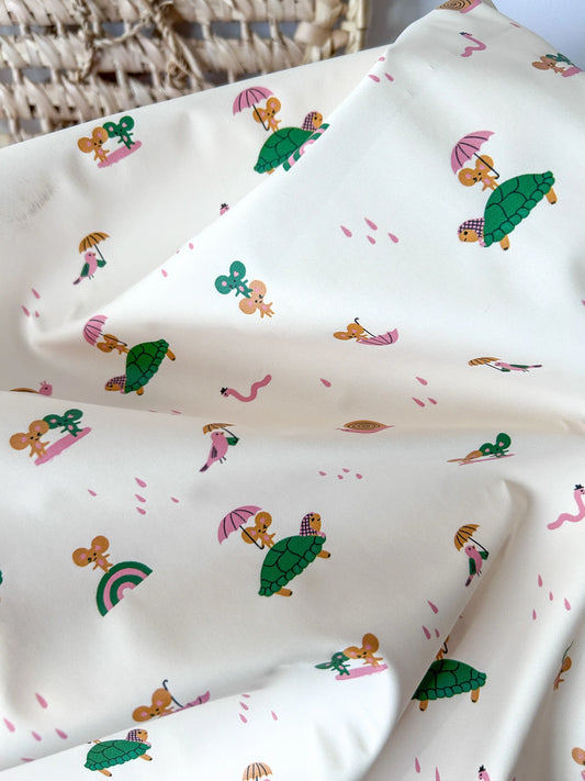 Tissu imperméable imprimé tortue Emilia Fabrics