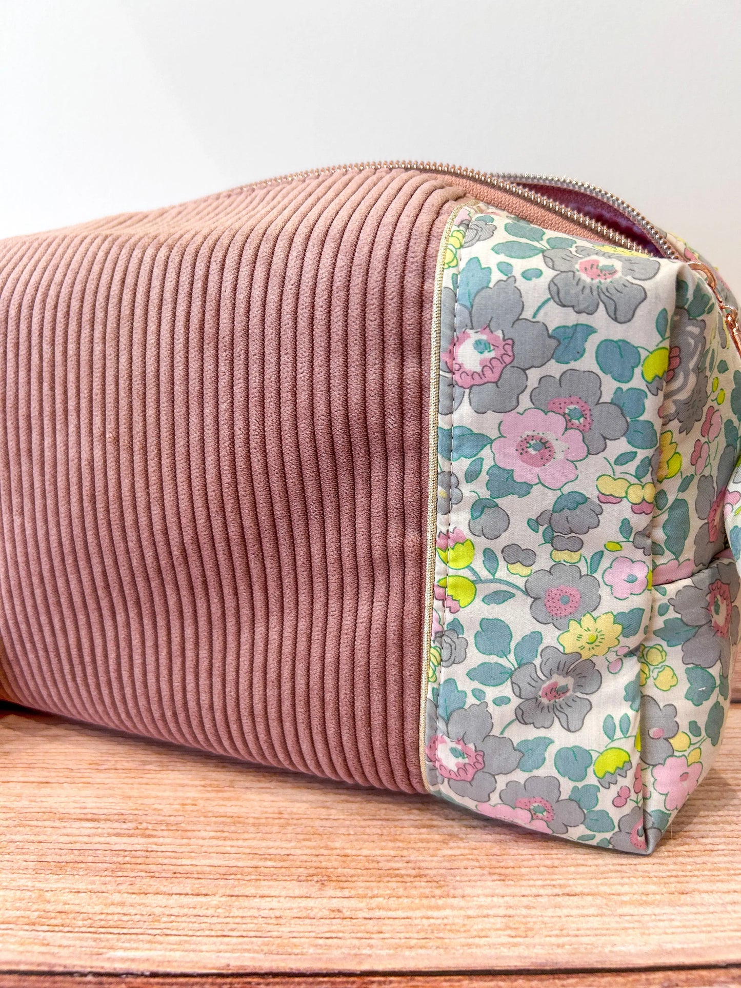 Grande trousse de toilette Liberty/velours Emilia Maison créative