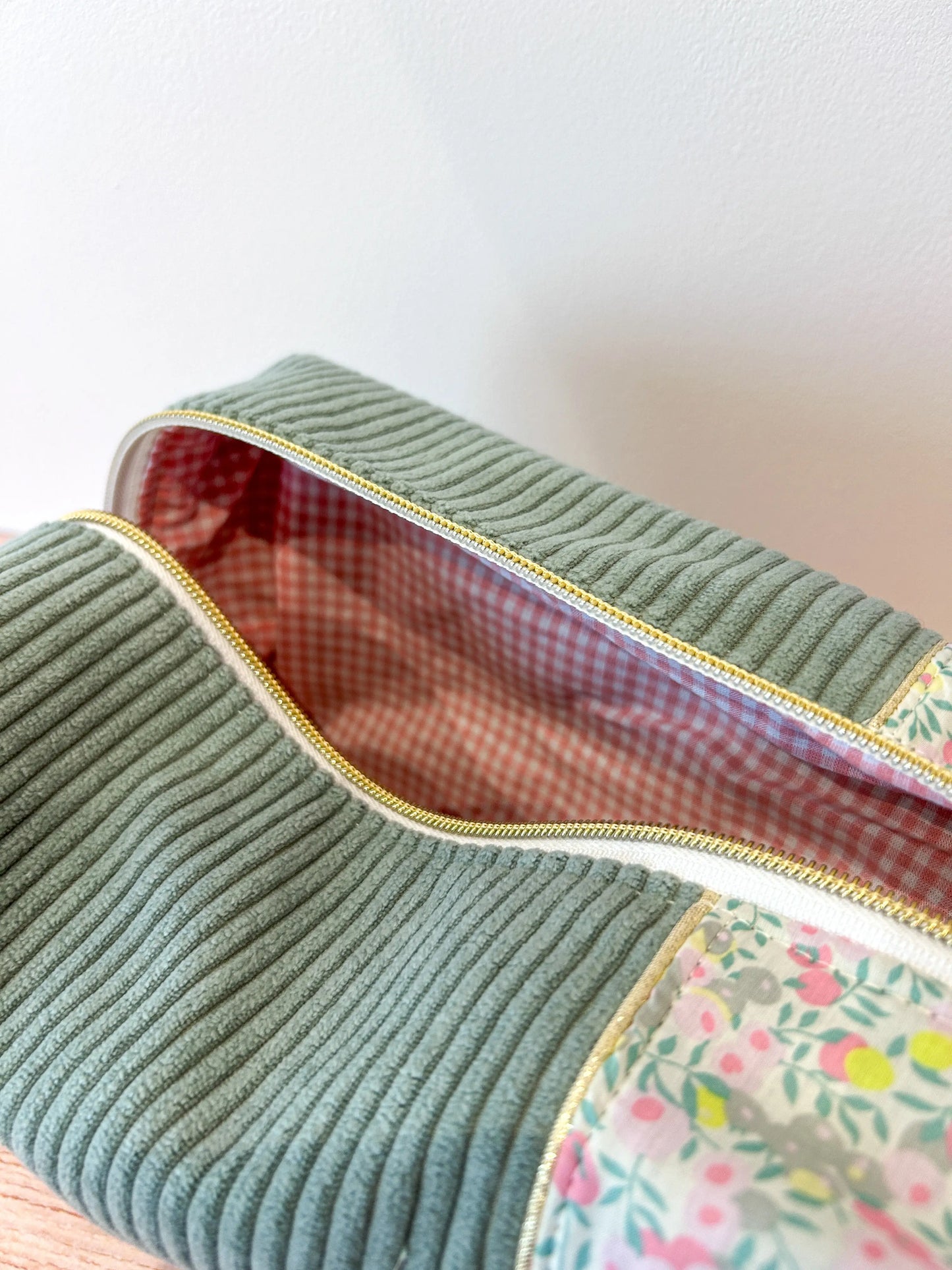 Grande trousse de toilette Liberty/velours Emilia Maison créative