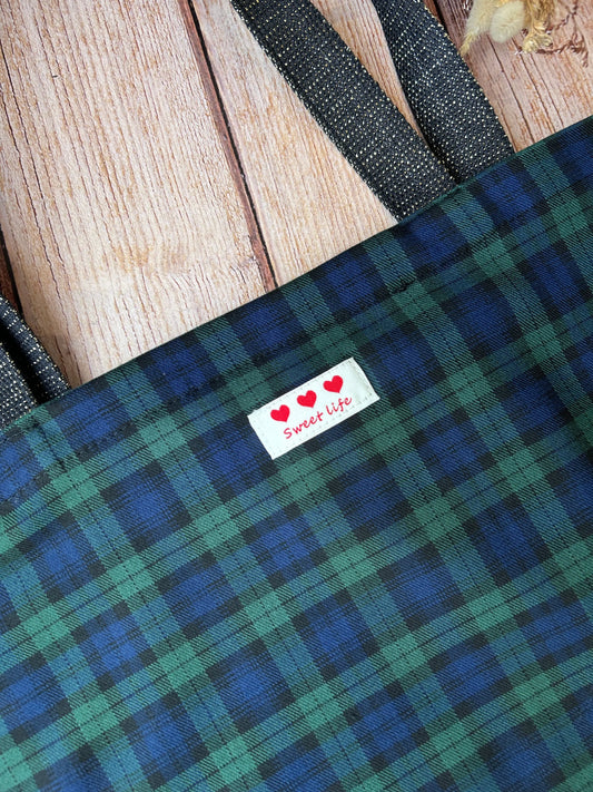 Tote bag tartan Emilia Maison créative