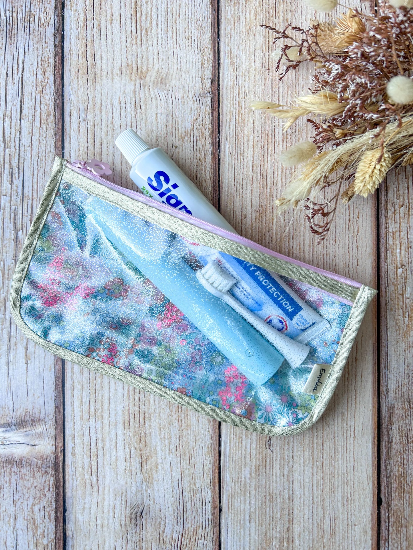 Trousse paillettes Liberty Emilia Maison créative