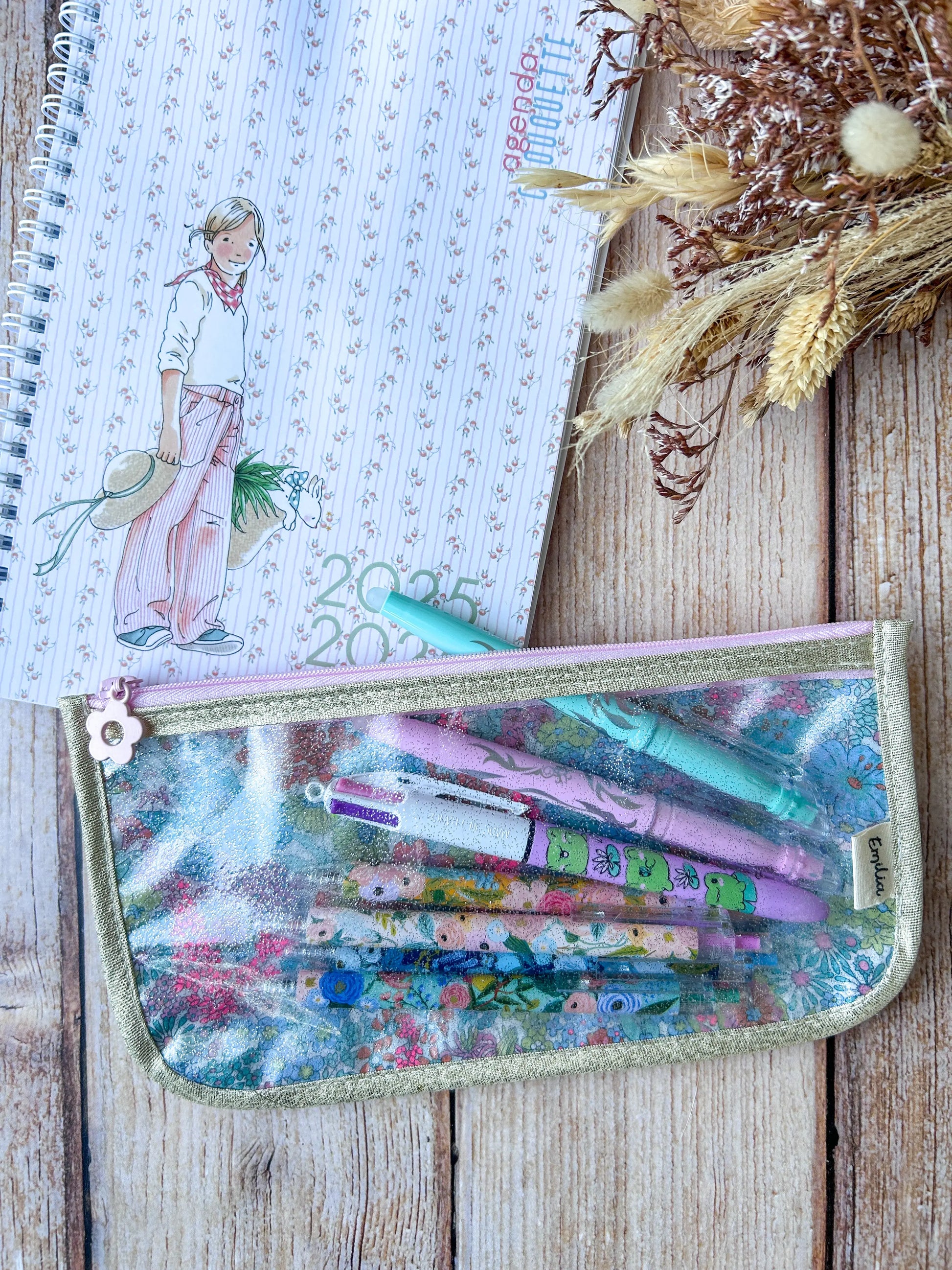 Trousse paillettes Liberty Emilia Maison créative