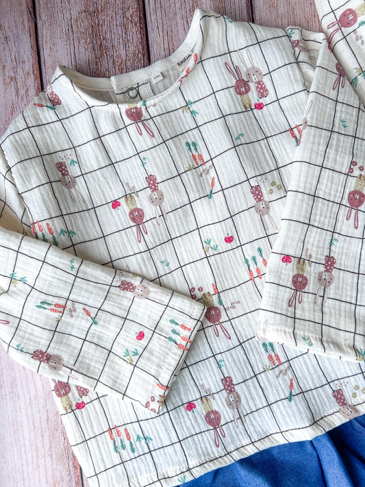 Blouse bébé & enfant sans col Emilia Maison créative