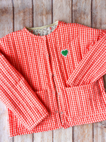 Veste Suzette - vichy fluo Emilia Maison créative