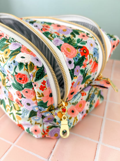 Grande trousse de toilette double compartiment Emilia Maison créative