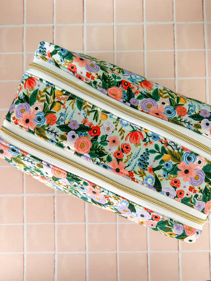 Grande trousse de toilette double compartiment Emilia Maison créative